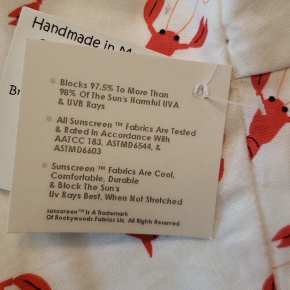 Kaya's Kloset Handmade Lobster Sun Hat NWT (a2p) - Picture 3 of 4